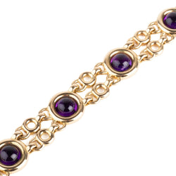 Bracelet POIRAY "Indrani" en or jaune et améthystes - Castafiore