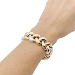 Bracelet POIRAY "Tresse" trois ors - Castafiore