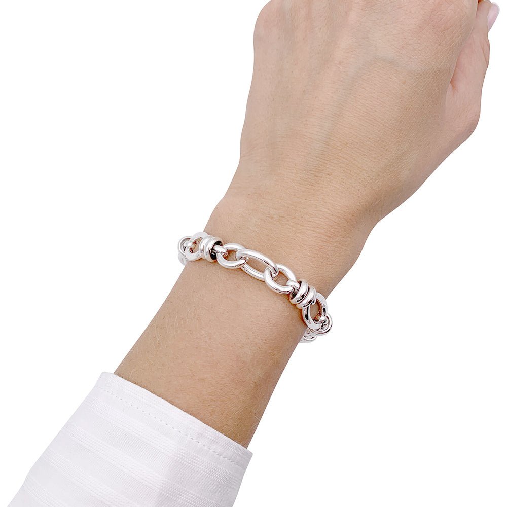 Bracelet POMELLATO orné de maillons en or blanc - Castafiore