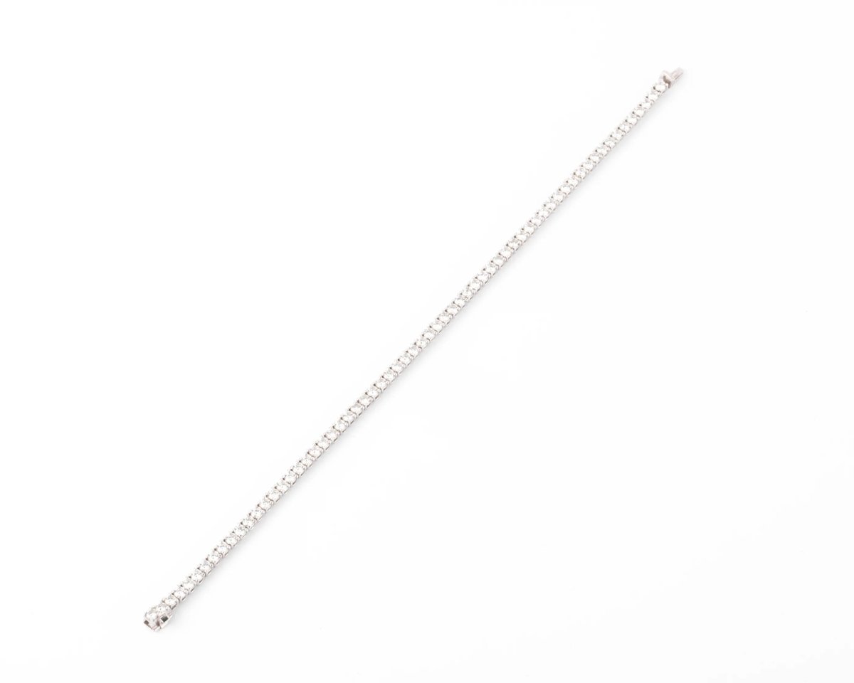 Bracelet riviere en diamant et or gris - Castafiore