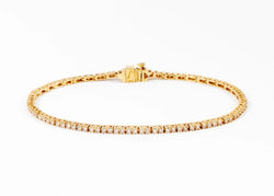 Bracelet riviere en or jaune et diamants - Castafiore
