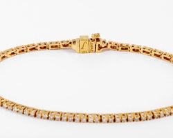 Bracelet riviere en or jaune et diamants - Castafiore