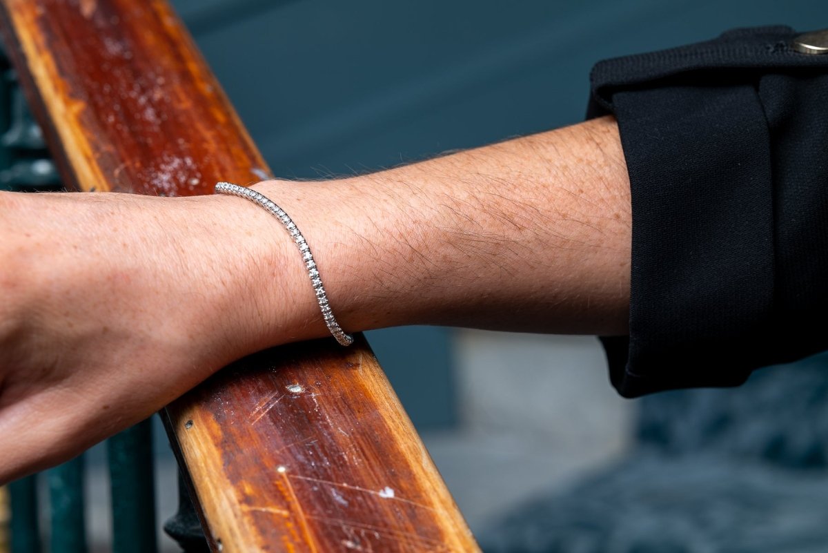 Bracelet Rivière Or blanc Diamant - Castafiore