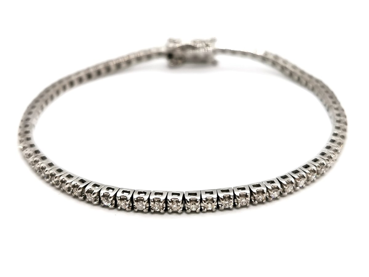 Bracelet Rivière Or blanc Diamant - Castafiore
