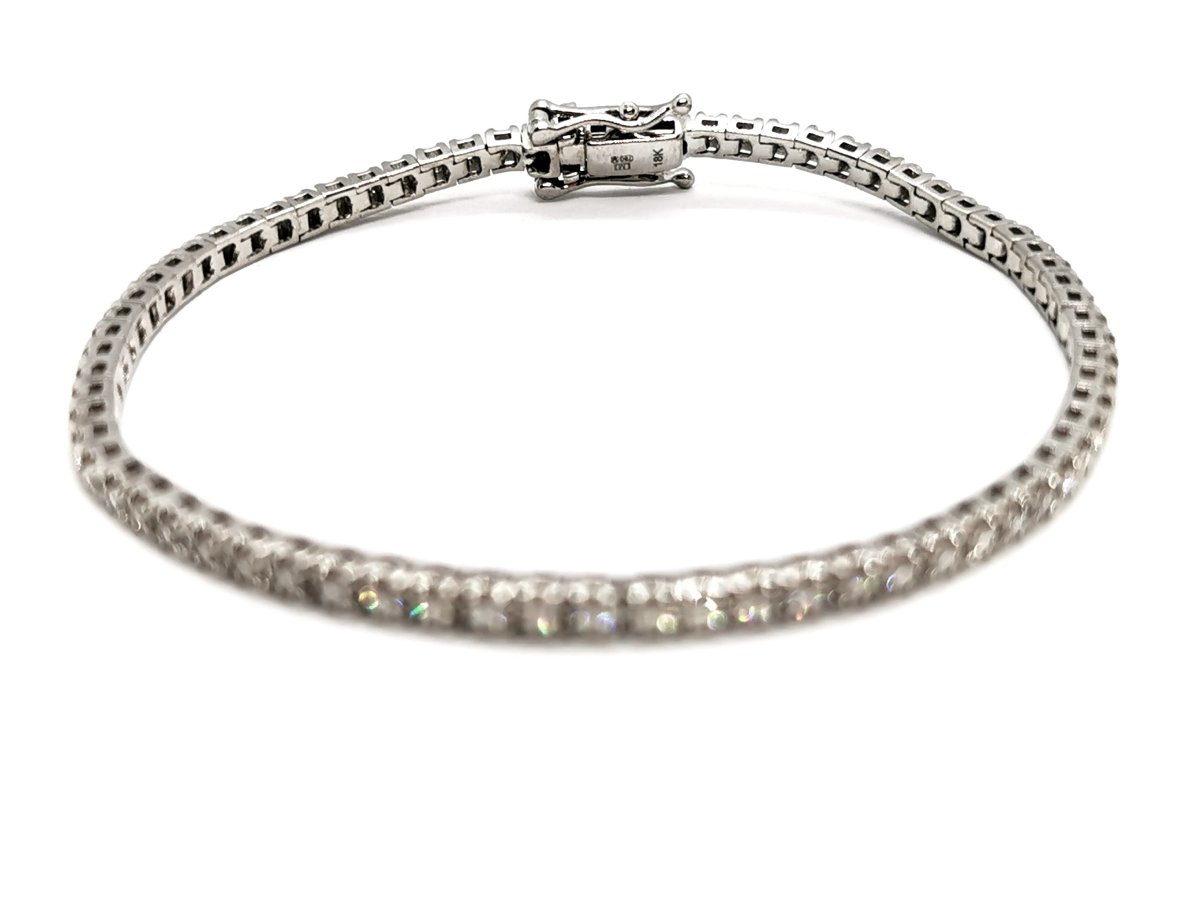 Bracelet Rivière Or blanc Diamant - Castafiore