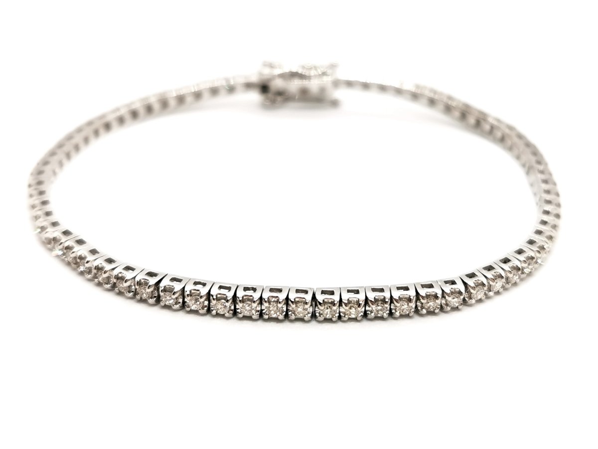 Bracelet Rivière Or blanc Diamant - Castafiore
