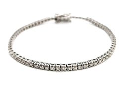 Bracelet Rivière Or blanc Diamant - Castafiore