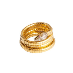 Bracelet serpent en or, rubis et diamants - Castafiore