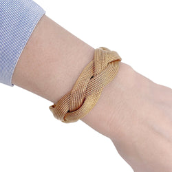 Bracelet tresse or jaune - Castafiore