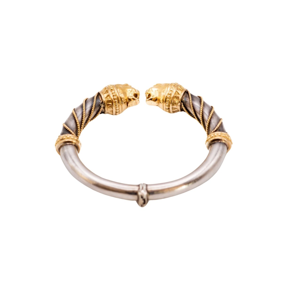 Bracelet ZOLOTAS en or jaune et argent - Castafiore