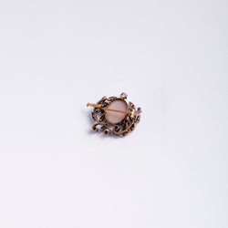 Broche Camée en or jaune et argent - Castafiore