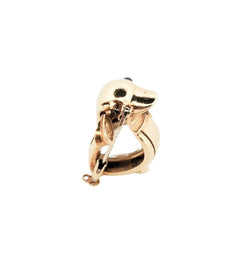 Broche Clip BOUCHERON "Oiseau" en or jaune et en cristal de roche - Castafiore