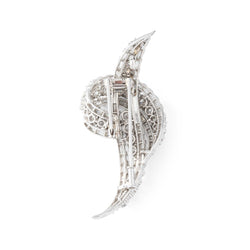 Broche en or blanc et diamants - Castafiore