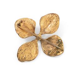 Broche Fleur CLAUDE LALANNE en or jaune - Castafiore