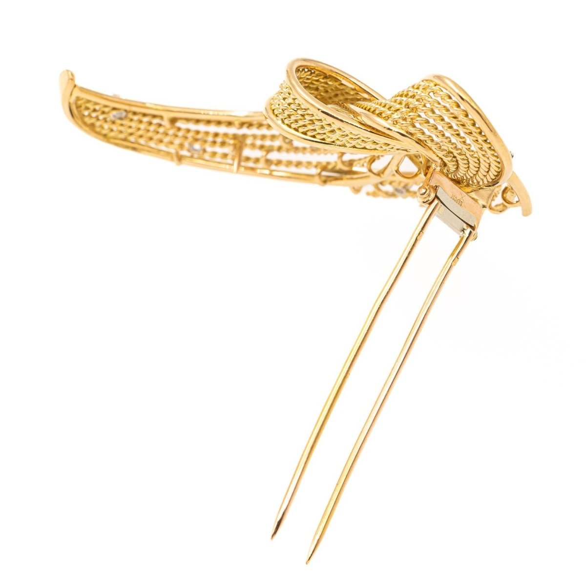 Broche Or jaune Diamant - Castafiore