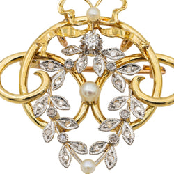 Broche Or jaune Perle - Castafiore