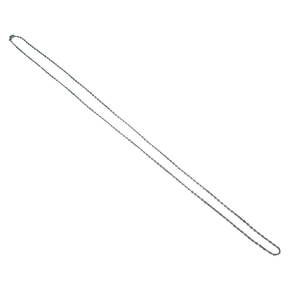 Chaîne maille forçat, or blanc - Castafiore