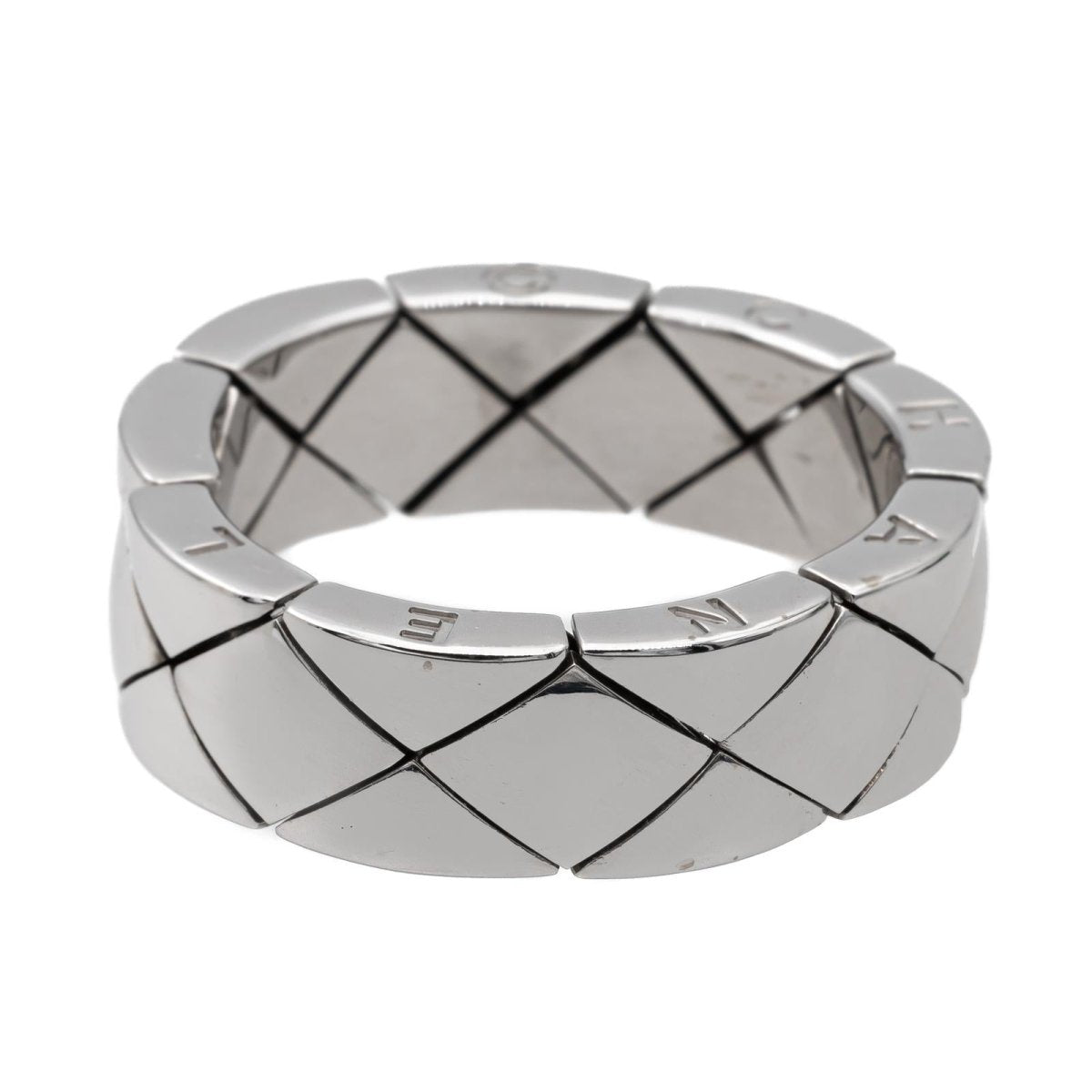 Chanel Bague Coco Crush Or blanc - Castafiore