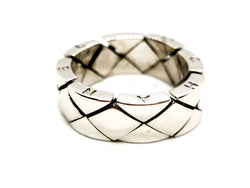 Chanel Bague Coco Crush Or blanc - Castafiore
