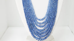 Collier 7 rangs de saphirs or jaune et perles de culture - Castafiore