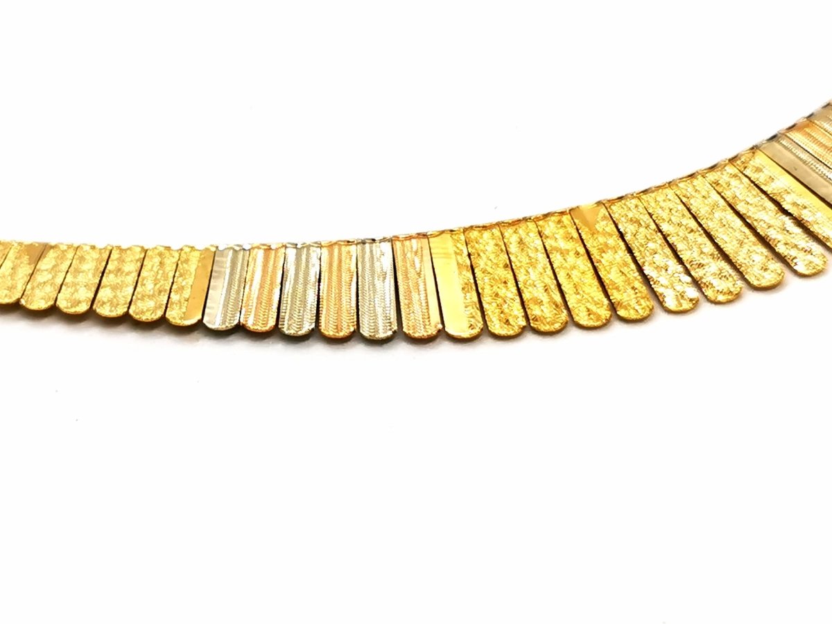 Collier à franges en 3 ors - Castafiore