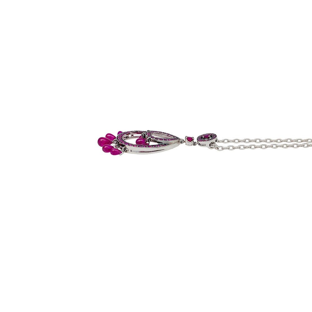 Collier BOUCHERON, "Cinna Pampilles, or blanc, rubis - Castafiore