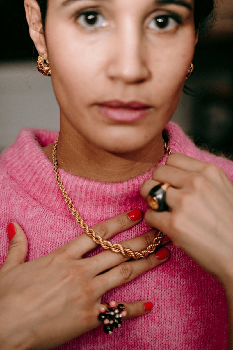 Collier BOUCHERON vintage or jaune torsadé - Castafiore