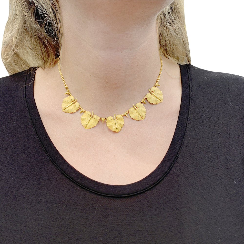 Collier Buccellati, "Feuilles", or jaune. - Castafiore