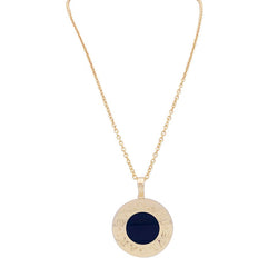 Collier BULGARI "Bulgari Bulgari" en or jaune, acier et onyx - Castafiore
