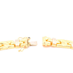Collier CAPLAIN SAINT ANDRÉ maille en or jaune et saphir - Castafiore