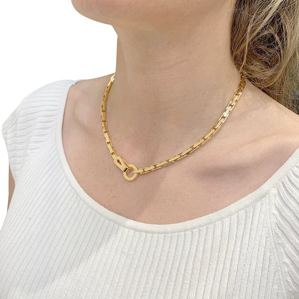 Collier CARTIER " Agrafe" en or jaune - Castafiore