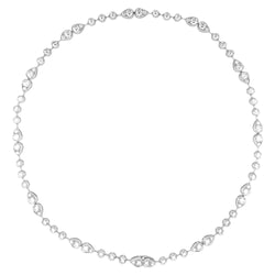 Collier CARTIER "Dentelle" en platine, diamants - Castafiore