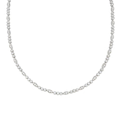 Collier CARTIER "Dentelle" en platine, or blanc et diamants - Castafiore
