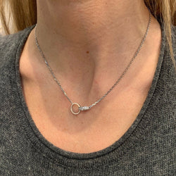 Collier CARTIER "Love" en or blanc et diamants - Castafiore