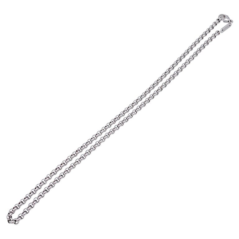 Collier Chaîne CHOPARD en or blanc - Castafiore