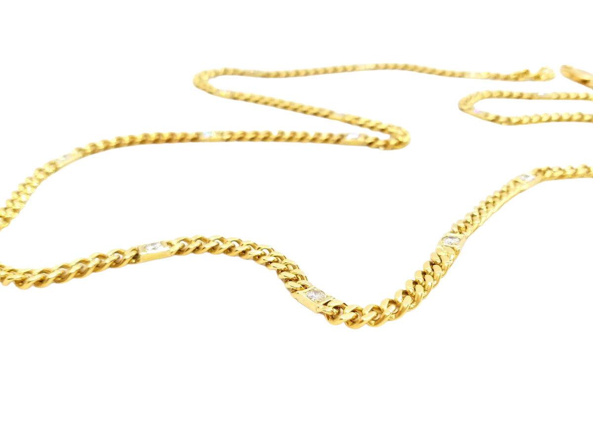 Collier Chaîne en or jaune et diamants - Castafiore