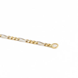Collier Chaîne maille cheval en 2 ors - Castafiore
