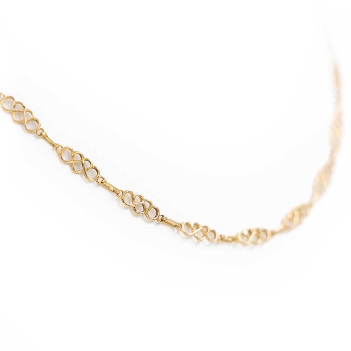 Collier Chaîne maille cœur en or jaune - Castafiore
