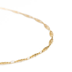 Collier Chaîne maille cœur en or jaune - Castafiore
