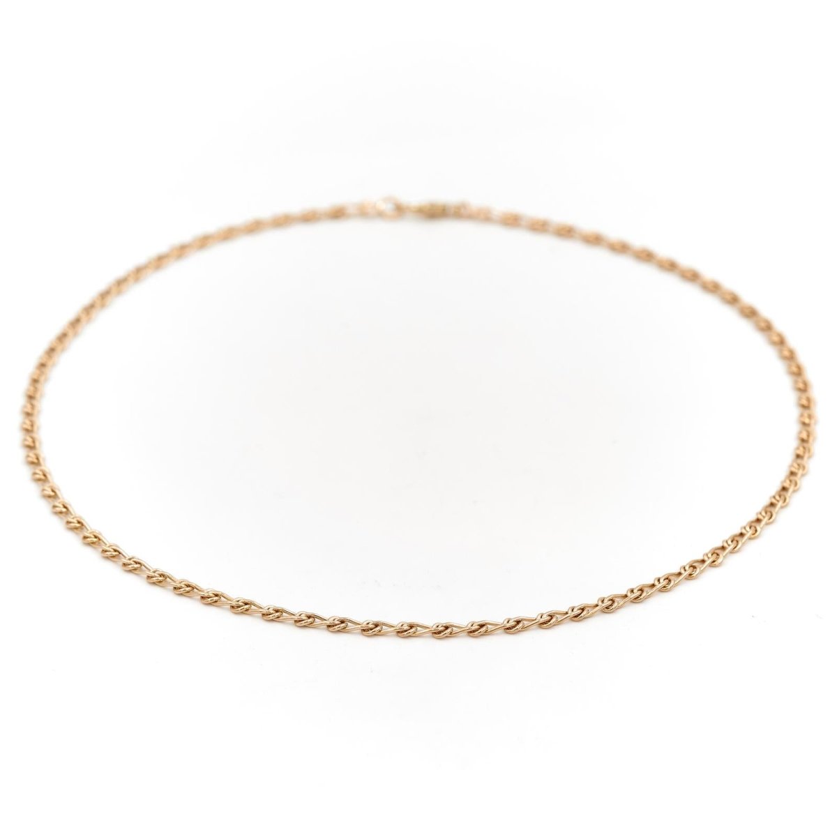 Collier Chaîne maille fantaisie en or jaune - Castafiore