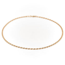 Collier Chaîne maille fantaisie en or jaune - Castafiore