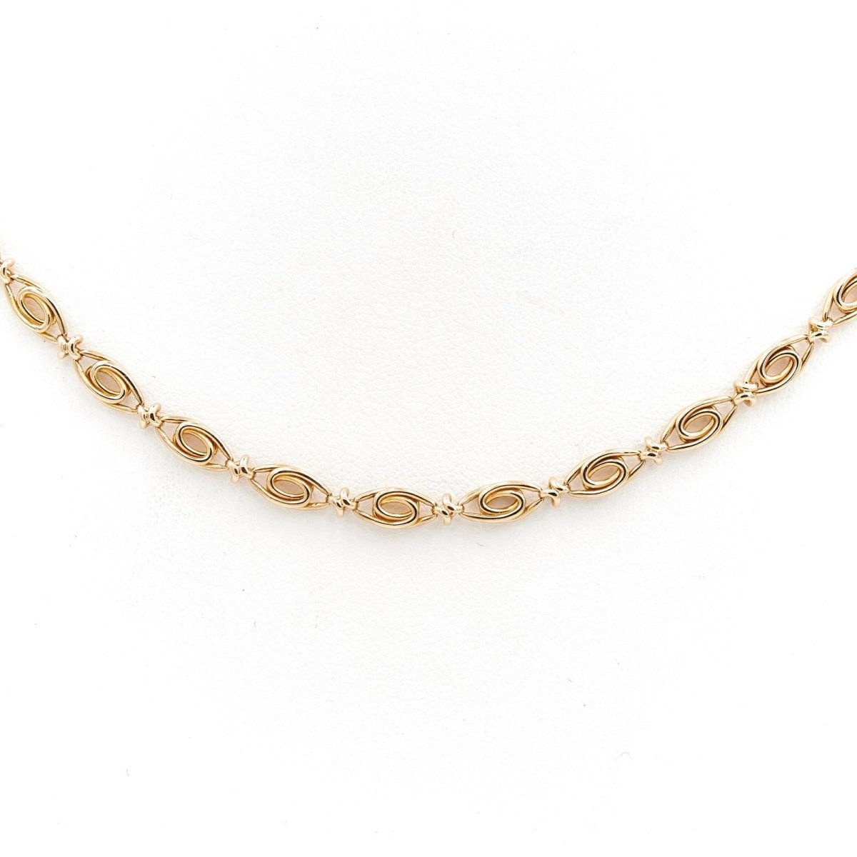 Collier Chaîne maille fantaisie en or jaune - Castafiore