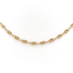 Collier Chaîne maille fantaisie en or jaune - Castafiore
