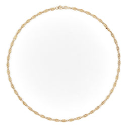 Collier Chaîne maille fantaisie en or jaune - Castafiore