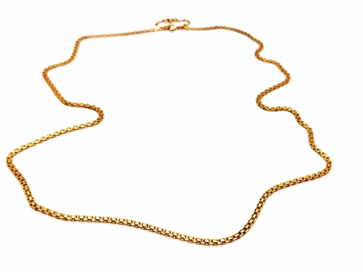 Collier Chaîne maille fantaisie en or jaune - Castafiore
