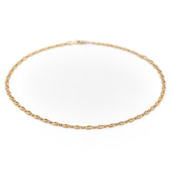Collier Chaîne maille fantaisie en or jaune - Castafiore