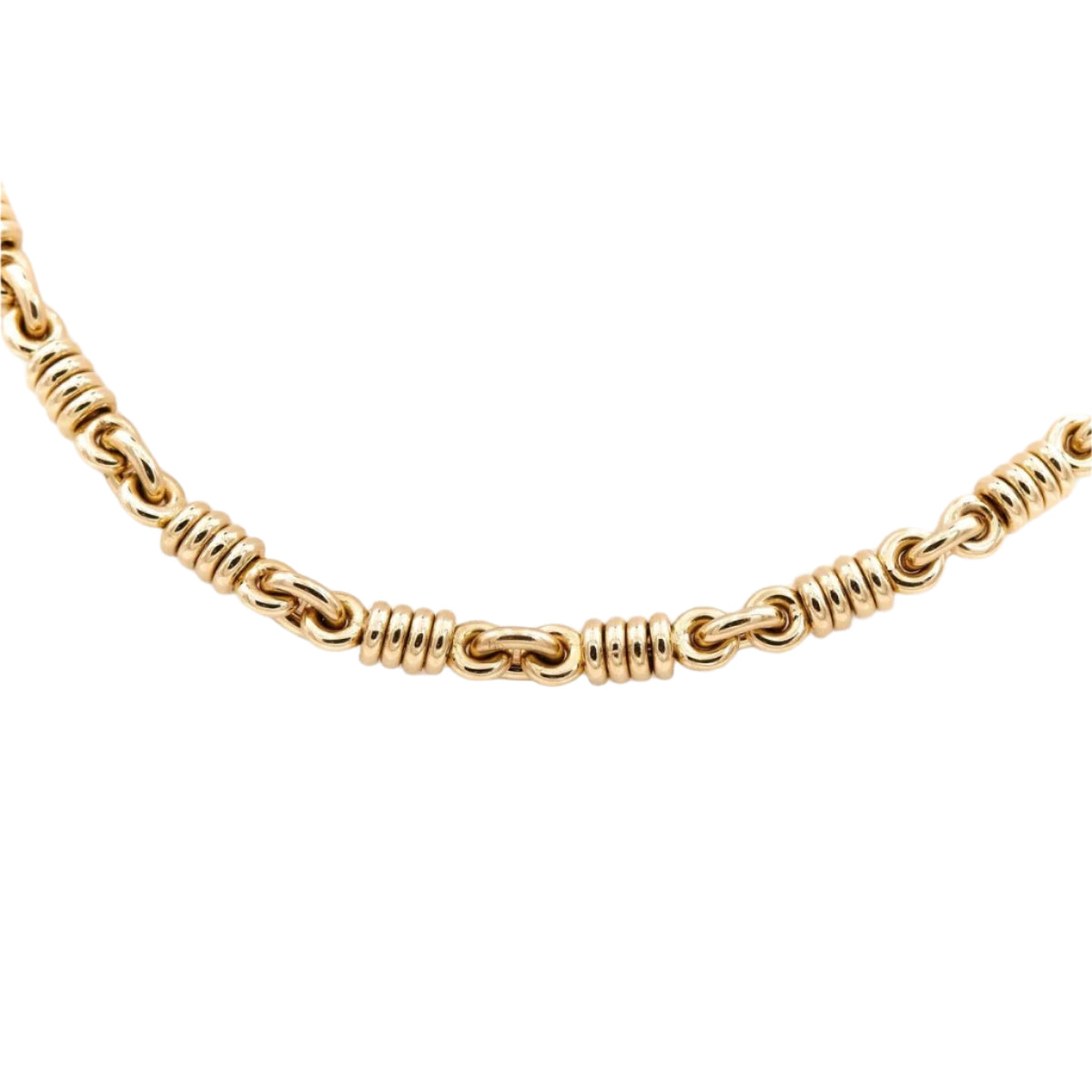 Collier Chaîne maille fantaisie en or jaune et diamant - Castafiore