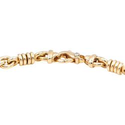Collier Chaîne maille fantaisie en or jaune et diamant - Castafiore