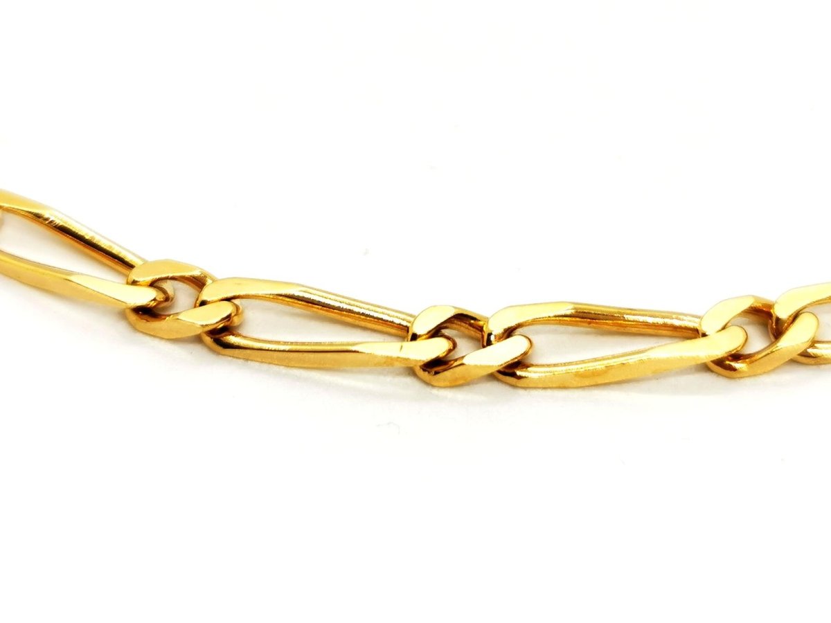 Collier Chaîne maille firgaro en or jaune - Castafiore