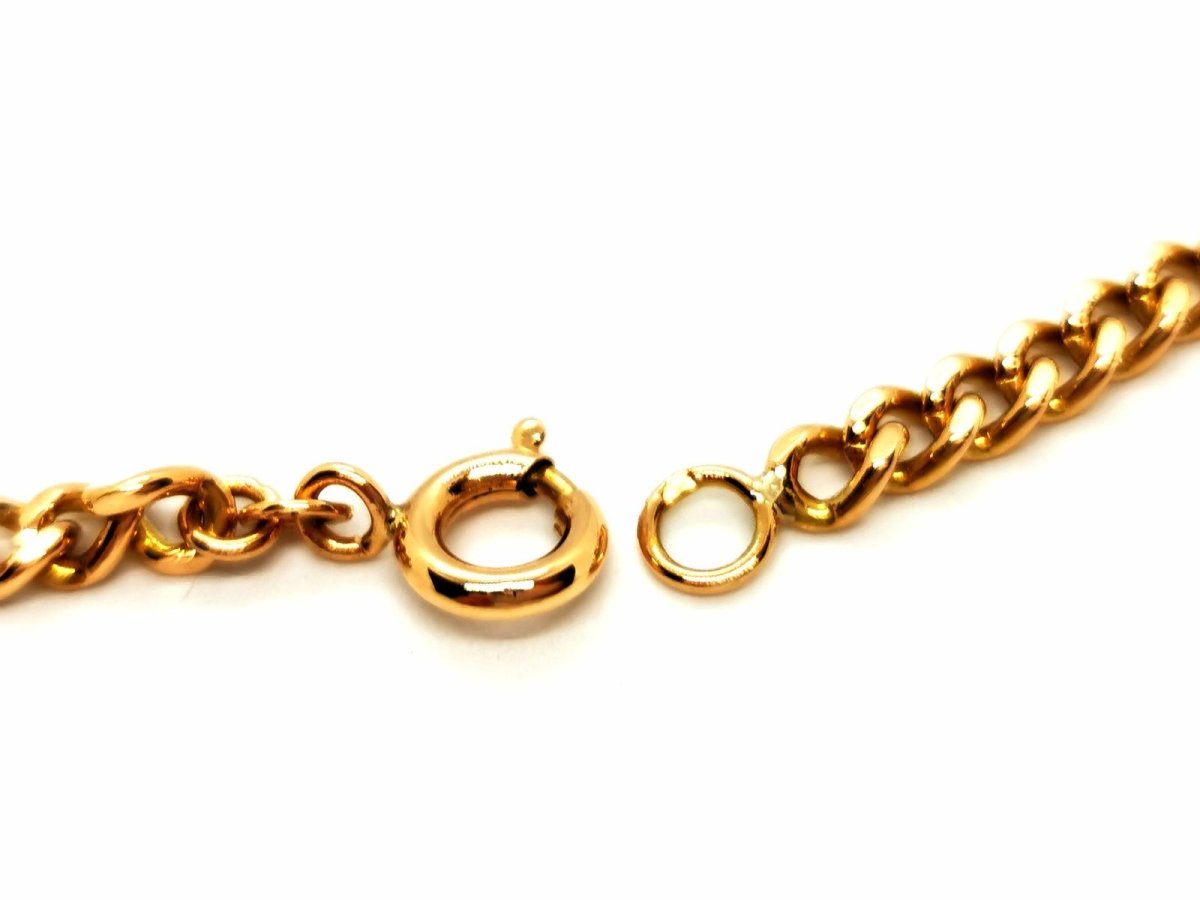 Collier Chaîne maille gourmette en or jaune - Castafiore